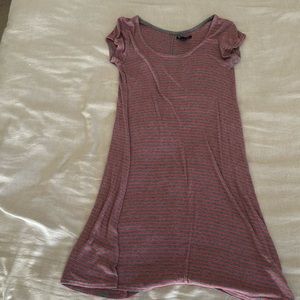 Neon and grey scoop neck mini dress sz xs